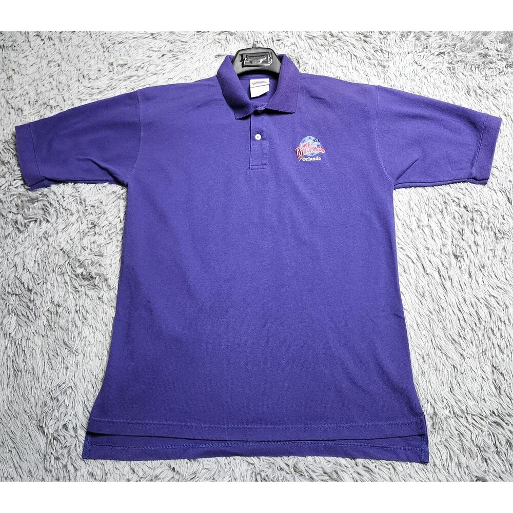 Vintage Planet Hollywood‎ Polo Shirt Mens Large Orlando Embroidered Made in USA